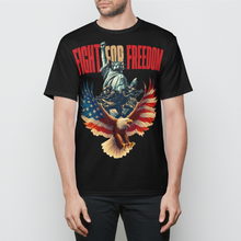 Load image into Gallery viewer, Fight for Freedom Patriotic Eagle and Liberty Mens T-Shirt
