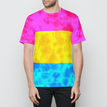 Load image into Gallery viewer, Pansexual Pride Flag Tie Dye Mens T-Shirt
