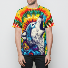 Load image into Gallery viewer, Howling Wolf Tie Dye Mens T-Shirt
