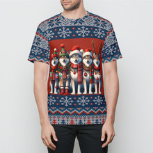 Load image into Gallery viewer, Ugly Christmas Wolf Pack – Cute &amp; Funny Holiday Wolves Festive Mens T-Shirt
