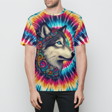 Load image into Gallery viewer, Mystic Wolf Tie Dye Mens T-Shirt
