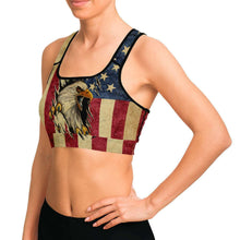 Load image into Gallery viewer, American Flag Sports Bra
