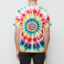 Load image into Gallery viewer, Wolf Heart Tie Dye Mens T-Shirt
