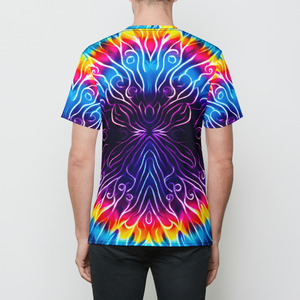 Heart of the Wolf Tie Dye Mens T-Shirt