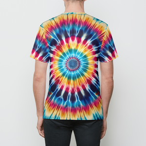 Mystic Wolf Tie Dye Mens T-Shirt