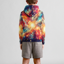 Load image into Gallery viewer, Wolf In Galaxy Youth Pullover Hoodie
