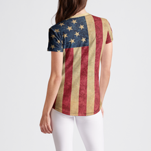 Load image into Gallery viewer, American Flag Womens T-Shirt
