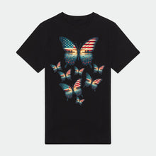 Load image into Gallery viewer, Vintage Butterfly USA Flag Mens Premium T-Shirt
