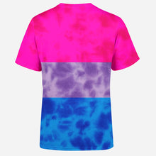 Load image into Gallery viewer, Bisexual Pride Flag Tie Dye Mens T-Shirt
