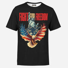 Load image into Gallery viewer, Fight for Freedom Patriotic Eagle and Liberty Mens T-Shirt
