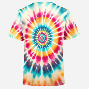 Wolf Heart Tie Dye Mens T-Shirt