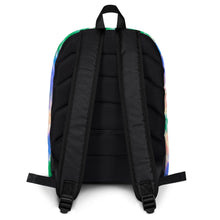 Load image into Gallery viewer, Tie-Dye Backpack with Dabbing Unicorn Design
