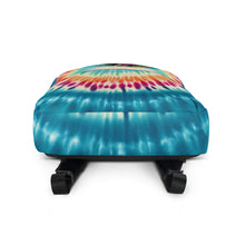 Load image into Gallery viewer, Happy Fisrt Day Of School Dinosaur Tie Dye Backpack
