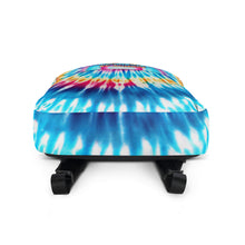 Load image into Gallery viewer, Tie-Dye Backpack with Cool Lion and &quot;Happy First Day of School&quot; Design
