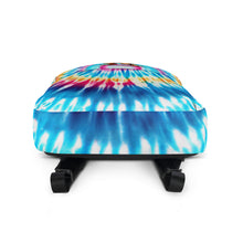 Load image into Gallery viewer, Tie-Dye Backpack with Cool Dabbing Lion Design
