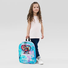 Load image into Gallery viewer, Tie-Dye Dabbing Bulldog Backpack for School
