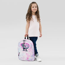 Load image into Gallery viewer, Tie-Dye Dabbing Dinosaur Backpack for School
