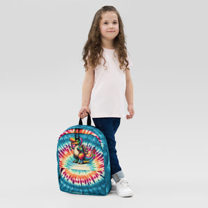 Happy Fisrt Day Of School Dinosaur Tie Dye Backpack