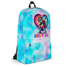 Load image into Gallery viewer, Bruh We Back Dabbing BullDog Tie-Dye School Backpack
