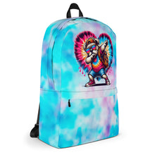 Load image into Gallery viewer, Tie-Dye Dabbing Bulldog Backpack for School
