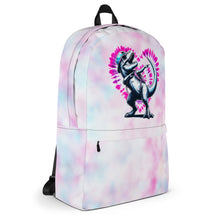 Load image into Gallery viewer, Tie-Dye Dabbing Dinosaur Backpack for School
