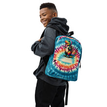 Load image into Gallery viewer, Happy Fisrt Day Of School Dinosaur Tie Dye Backpack
