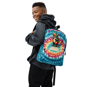 Happy Fisrt Day Of School Dinosaur Tie Dye Backpack