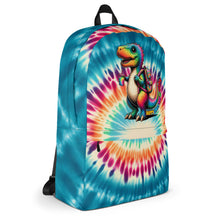 Load image into Gallery viewer, Happy Fisrt Day Of School Dinosaur Tie Dye Backpack
