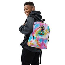 Load image into Gallery viewer, Happy First Day of School Tie-Dye Backpack with Cute Poodle Dog Design
