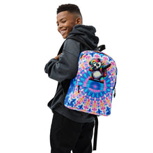 Load image into Gallery viewer, Vibrant Tie-Dye Backpack with Adorable Panda Dab Design
