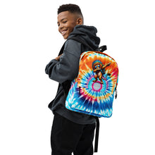 Load image into Gallery viewer, Tie-Dye Backpack with Cool Dabbing Lion Design
