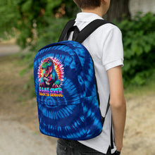 Load image into Gallery viewer, Game Over Back to School Tie-Dye T-Rex Kids Backpack
