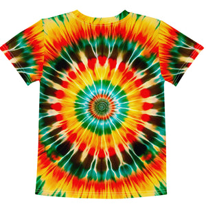 Howling Wolf Tie Dye Kids T-Shirt