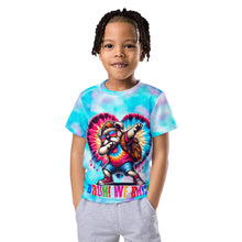 Load image into Gallery viewer, Bruh! We Back Dabbing BullDog Tie-Dye Kids T-Shirt
