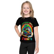 Load image into Gallery viewer, Roading Into 2nd Grade Tie-Dye Dinosaur Monster Truck Kids T-Shirt
