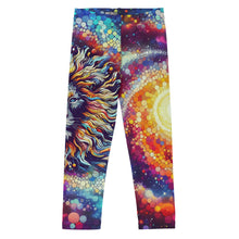 Load image into Gallery viewer, Lion Mosiac Galaxy Kid&#39;s Leggings
