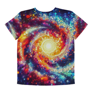 Lion In Galaxy Vintage Youth crew neck t-shirt