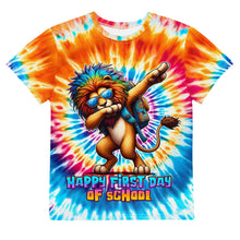 Load image into Gallery viewer, Happy First Day of School Lion Tie-Dye Dabbing Youth T-Shirt
