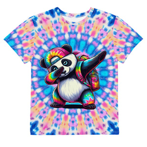 Dabbing Panda Tie-Dye Youth T-Shirt