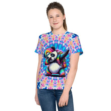 Load image into Gallery viewer, Dabbing Panda Tie-Dye Youth T-Shirt
