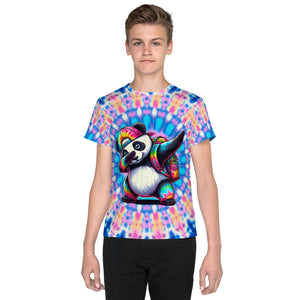 Dabbing Panda Tie-Dye Youth T-Shirt