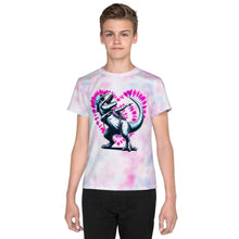 Load image into Gallery viewer, Tie-Dye Dinosaur Youth T-Shirt
