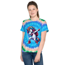 Load image into Gallery viewer, Tie-Dye Unicorn Youth T-Shirt
