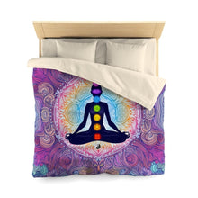 Load image into Gallery viewer, 9 Chakras Microfiber Duvet Cover
