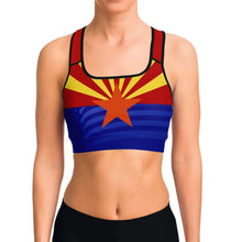Load image into Gallery viewer, Arizona Flag Sports Bra
