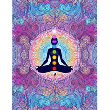 Load image into Gallery viewer, 9 Chakras Microfiber Duvet Cover
