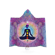 Load image into Gallery viewer, 9 Chakras Hooded Blanket
