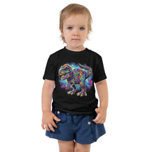 Load image into Gallery viewer, Dino T Rex Dinosaur In Galaxy Toddler T-Shirt
