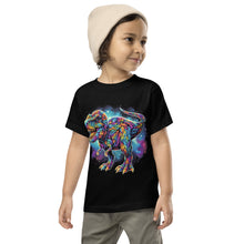 Load image into Gallery viewer, Dino T Rex Dinosaur In Galaxy Toddler T-Shirt
