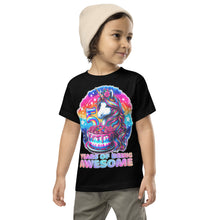 Load image into Gallery viewer, Unicorn 5th Birthday 5 Years of Being Awesome Tie Dye Toddler T-Shirt
